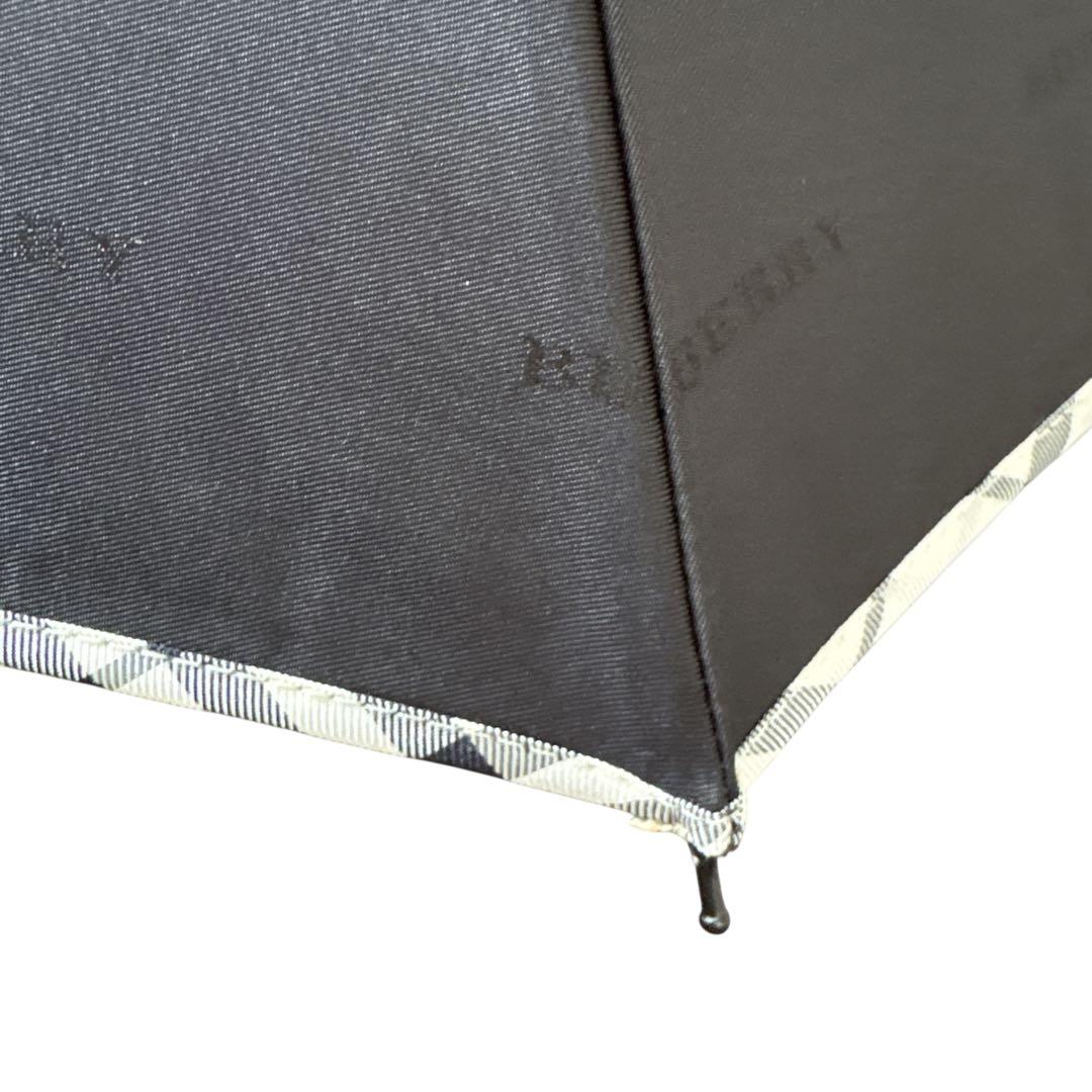 ［新品］Burberry バーバリー　折りたたみ傘 ブラック　黒　ノバチェック