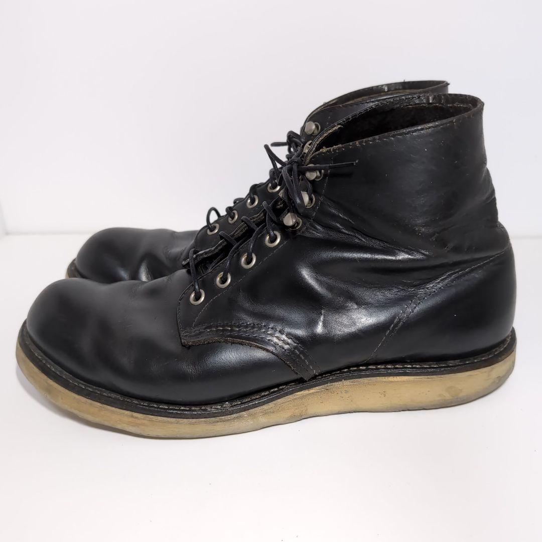 Red Wings/レッドウィング ブラックレザー ブーツ 犬タグ27cm