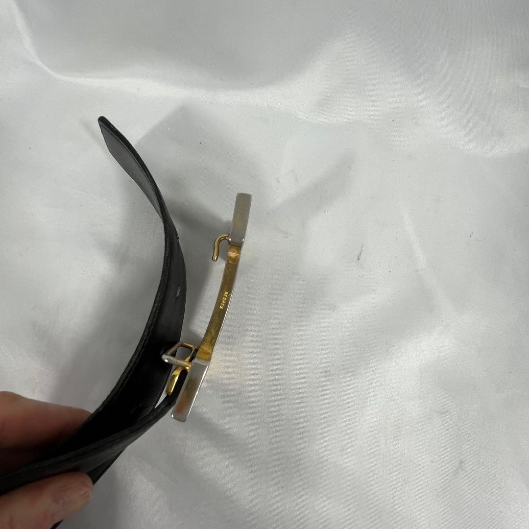 Hermes エルメス　Hロゴバックルレザーベルト