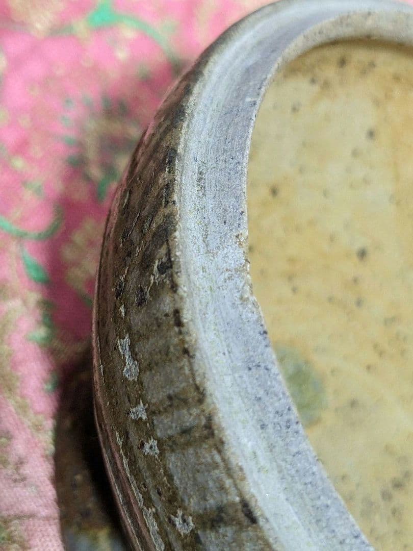 ♦古陶磁 安南染付 マンゴスチン 掛分け蓋物 サワンカローク 宋胡録 骨董品