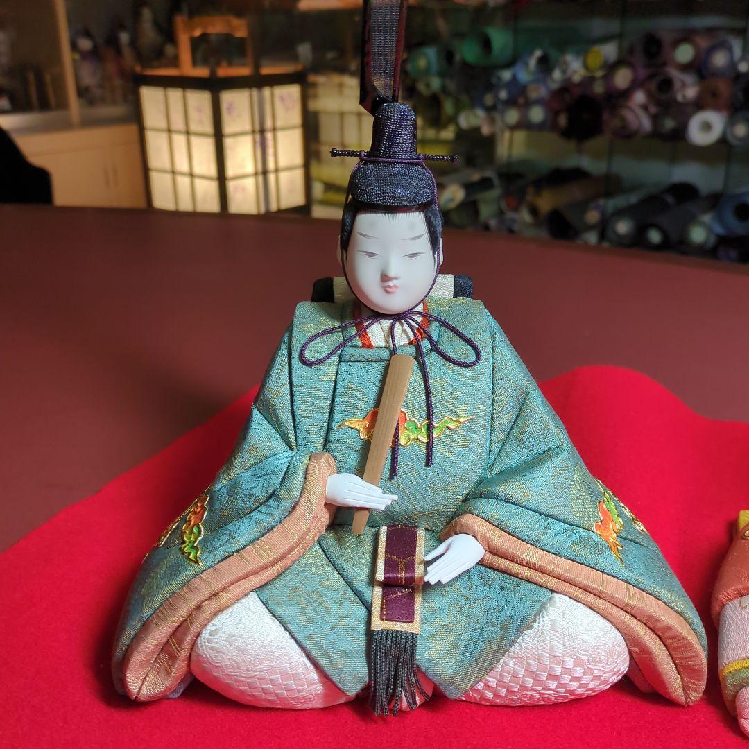 木目込雛人形 柿沼東光作親王飾り台