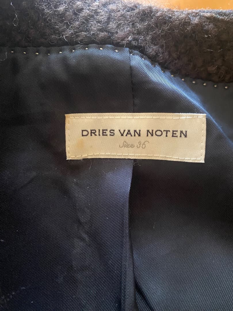 ドリス・ヴァン・ノッテン　黒 テーラードジャケット