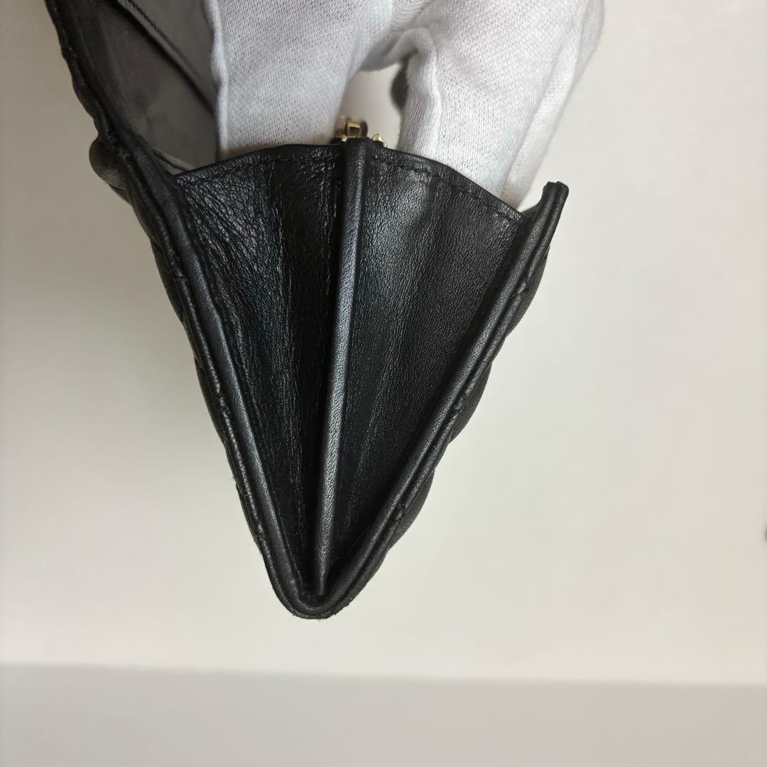 ドルチェアンドガッバーナ キルティング 長財布 黒　ゴールド金具　箱付　保証書