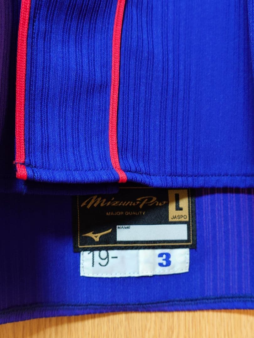 中日ドラゴンズ 　プロモデルユニフォーム 　19ファンクラブ　 L 3高橋