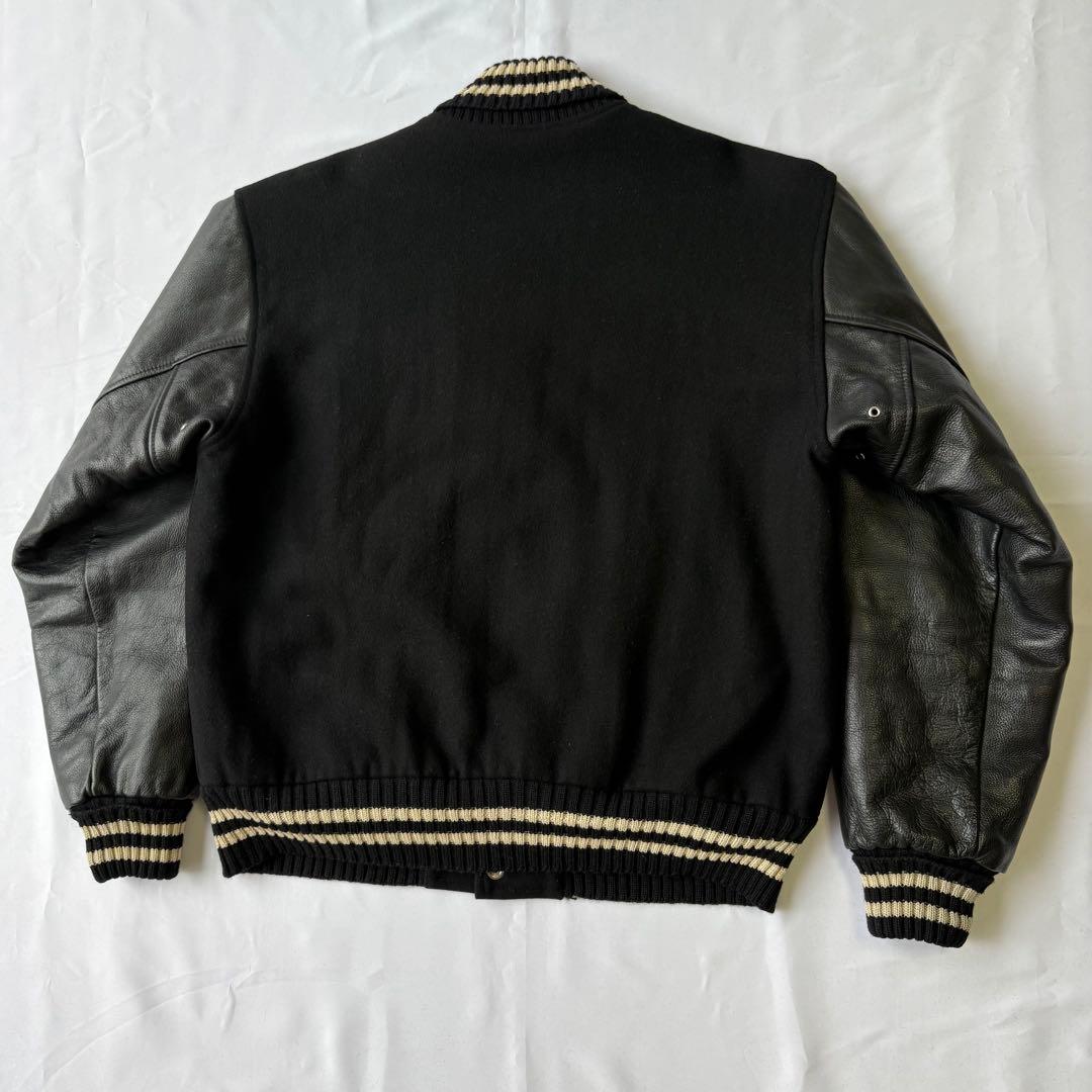 SCENE VAN TM ATHLETICS スタジャン オールブラック L