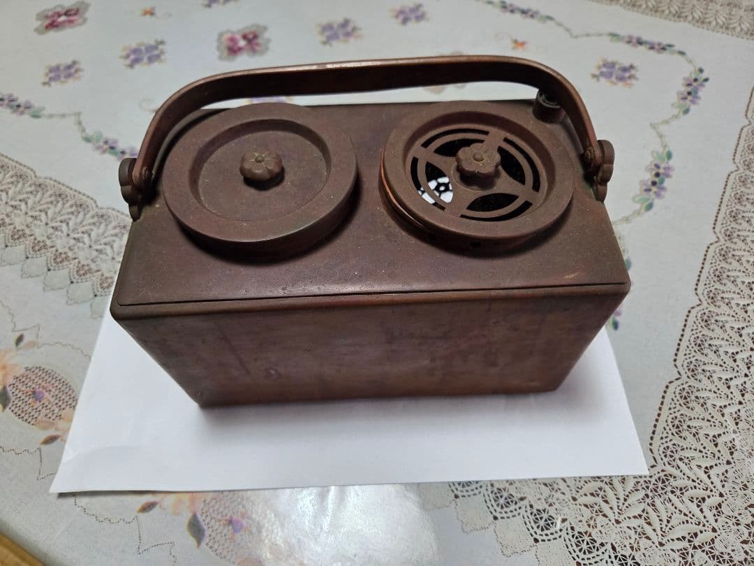 ヴィンテージ 野風炉 銅製 骨董