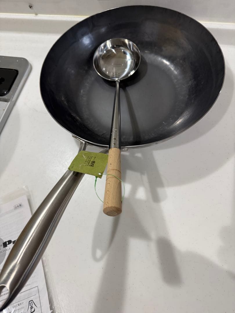 未使用　ビタクラフトプロ 打出し フライパン 30cm 三段せいろ　中華おたま付