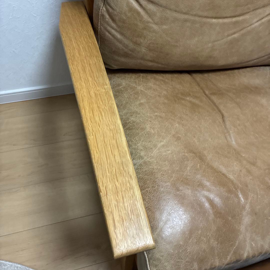 【アーバンリサーチドアーズ】ソファ 1P オーク無垢材　オッドマン付