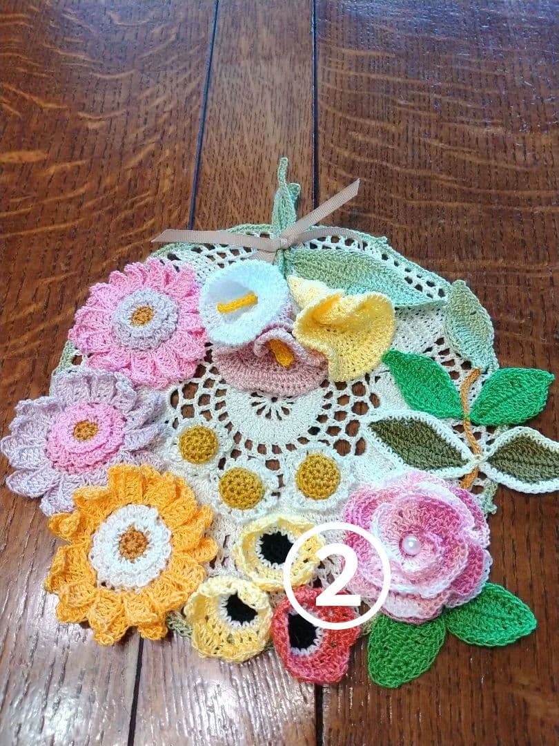 ・*☆レース編み　ドイリー　handmadeNo.366*・☆