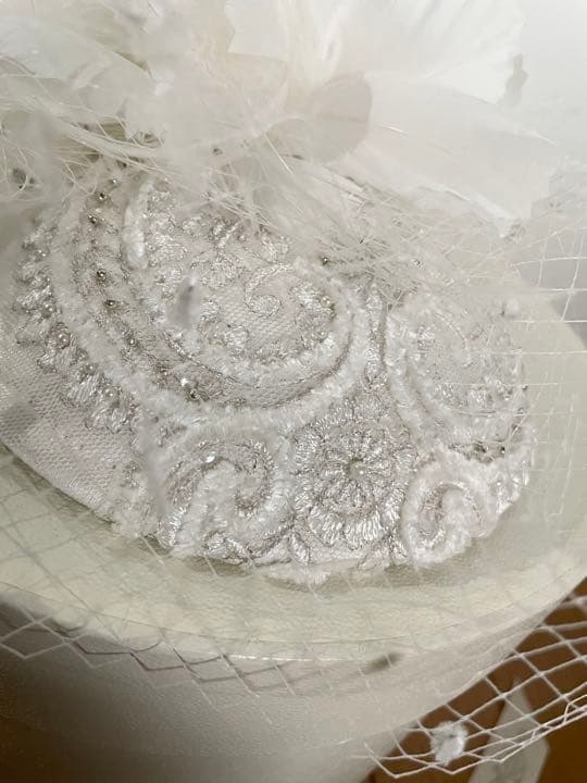 ca4la bridalカシラブライダル❤︎トーク帽 ベール羽根付き