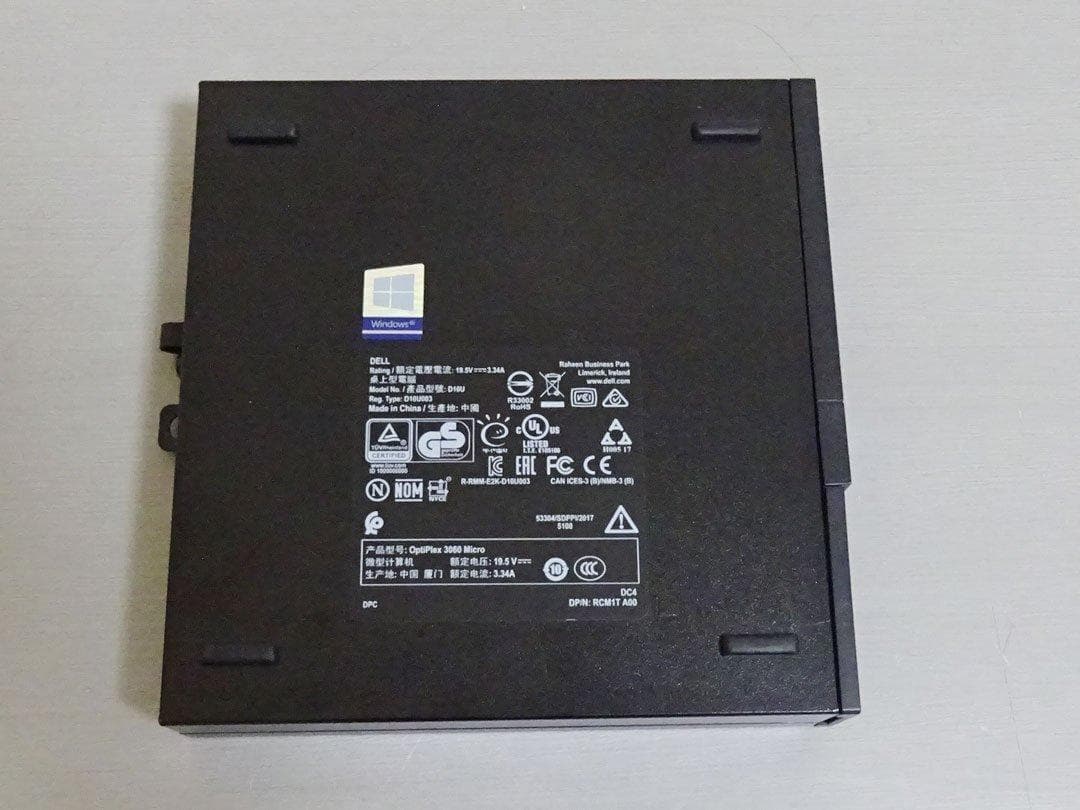 ミニPC DELL OptiPlex 3060 Micro Core i5 256GB