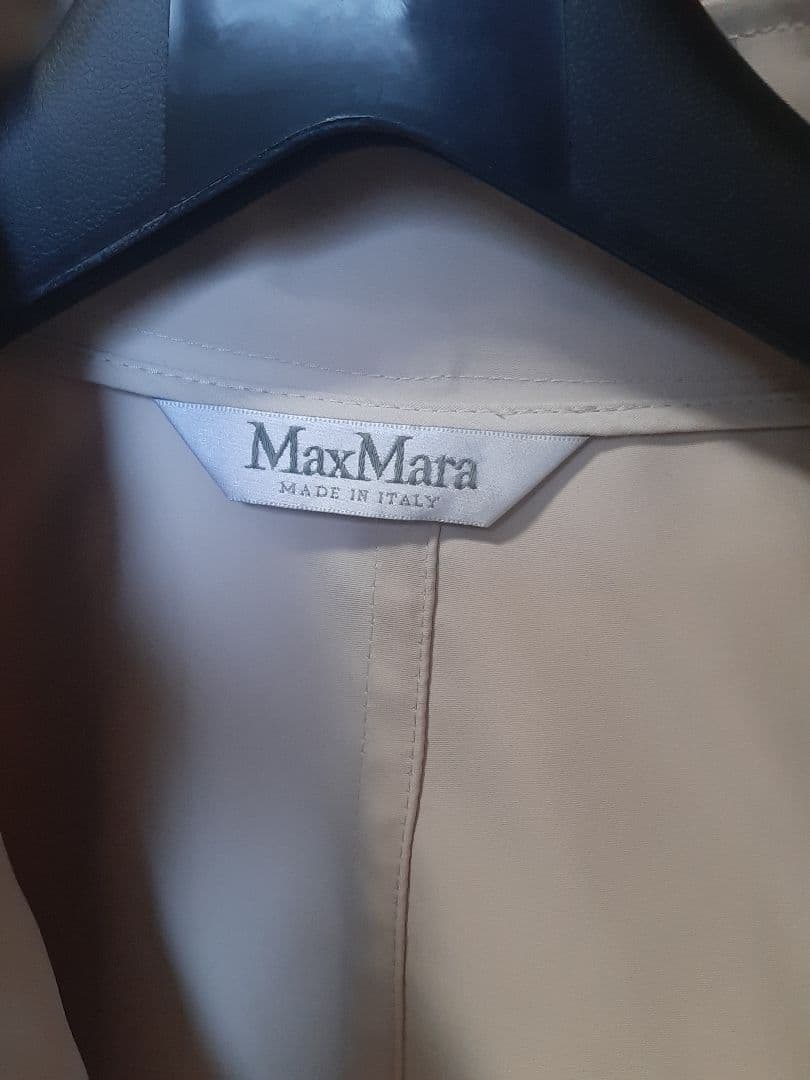 美品・21年モデル✨マックスマーラ 白タグ フリルライトコート ケープ ベージュ