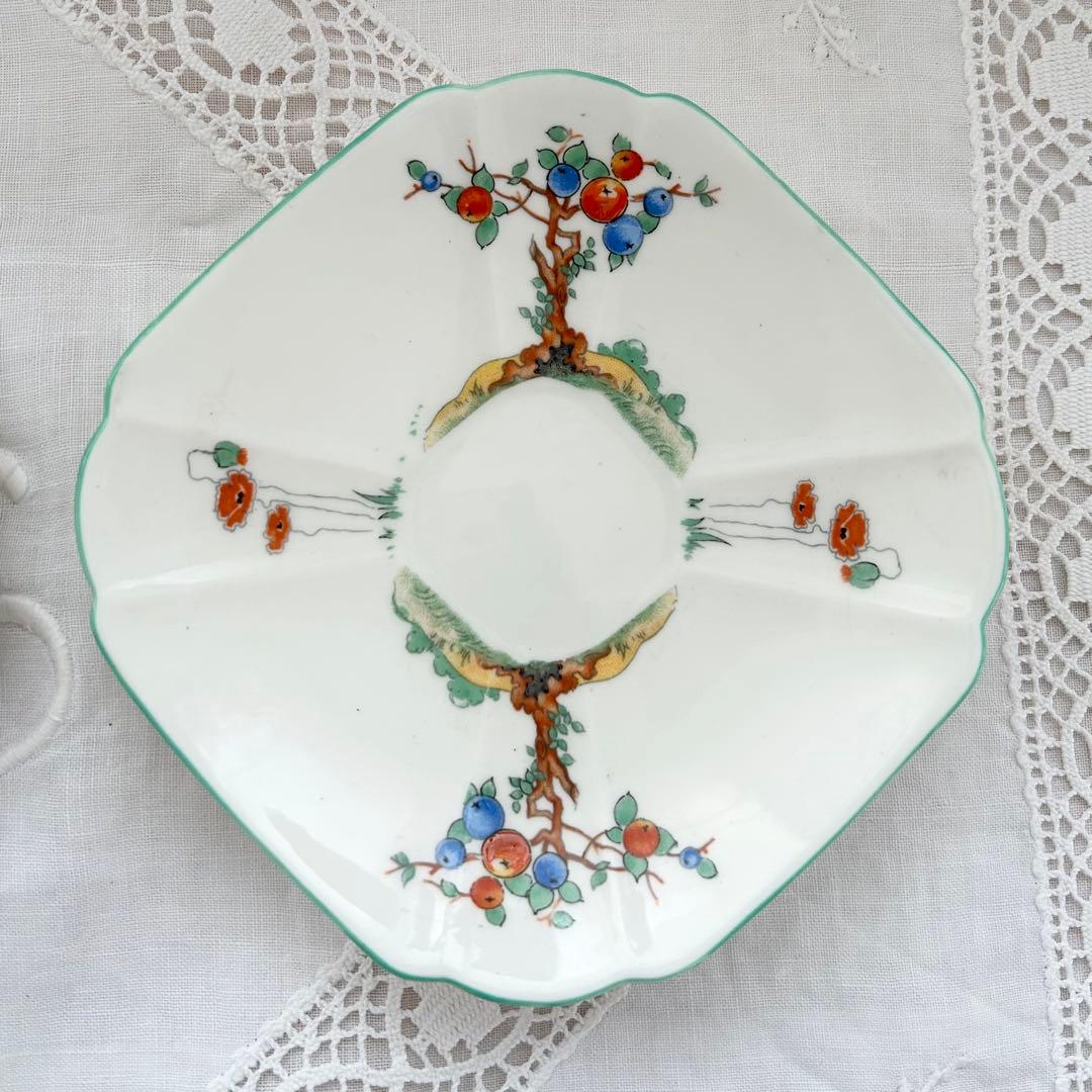 Shelleyシェリー◆カップ＆ソーサー トリオ◆リンゴ クイーンアン