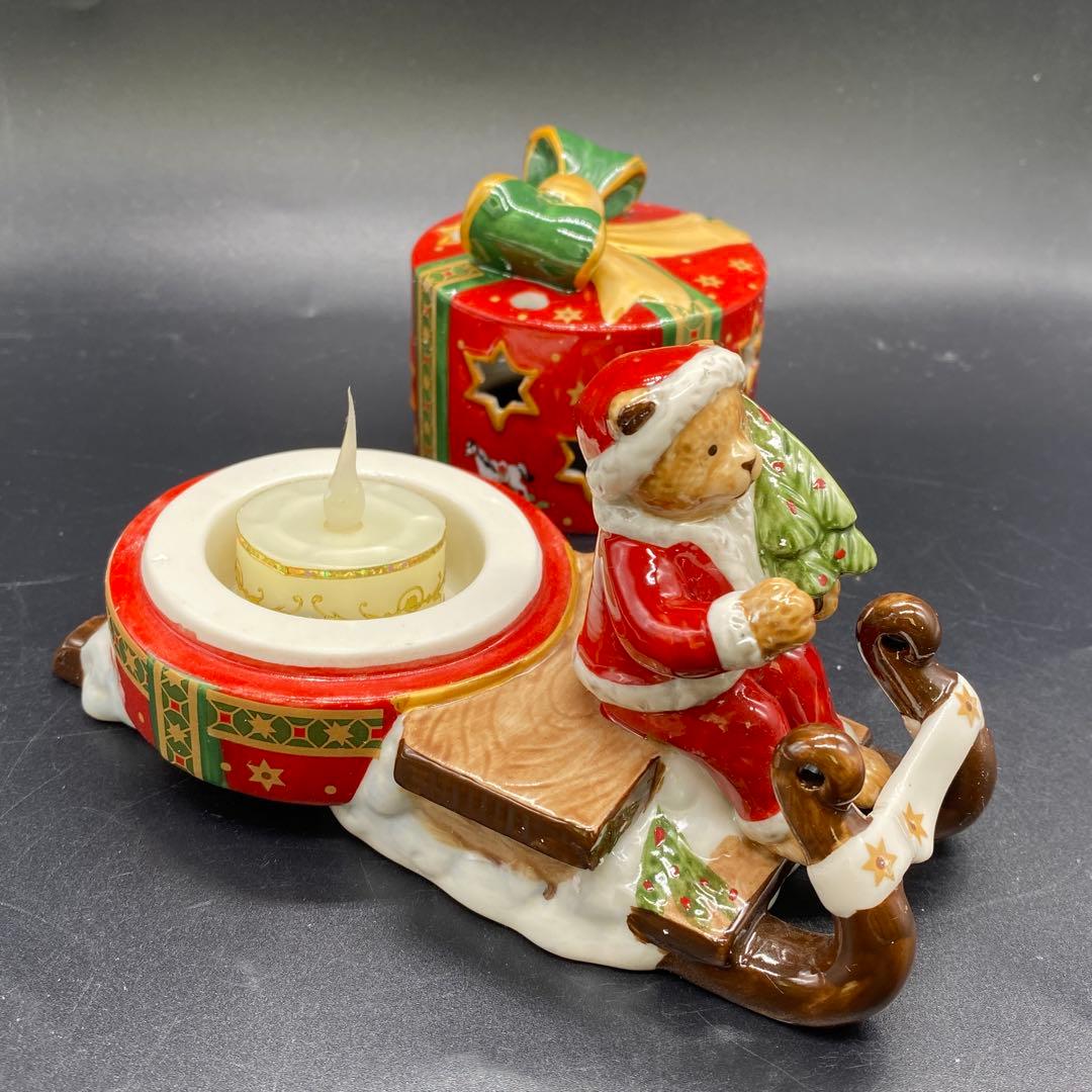 箱付き　ビレロイ&ボッホ　置物　クリスマス　キャンドルホルダー　　no.139