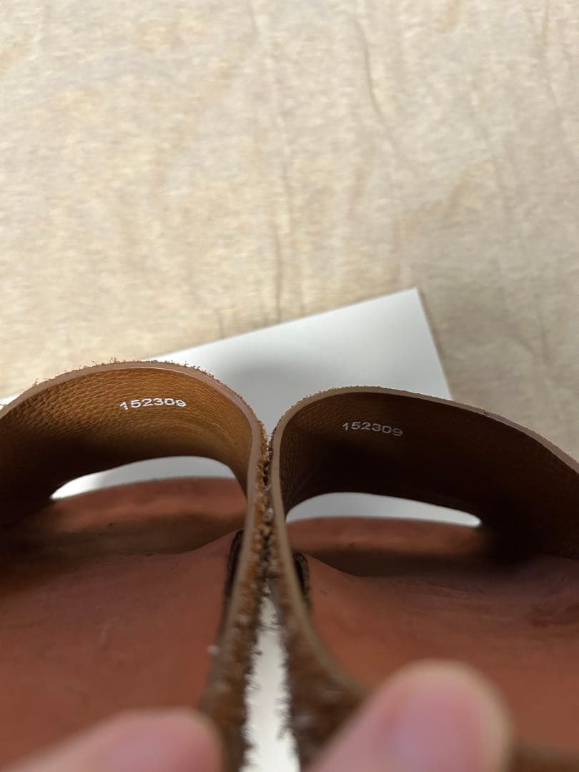 【美品】LOEWE ブラッシュスエードサンダル 41