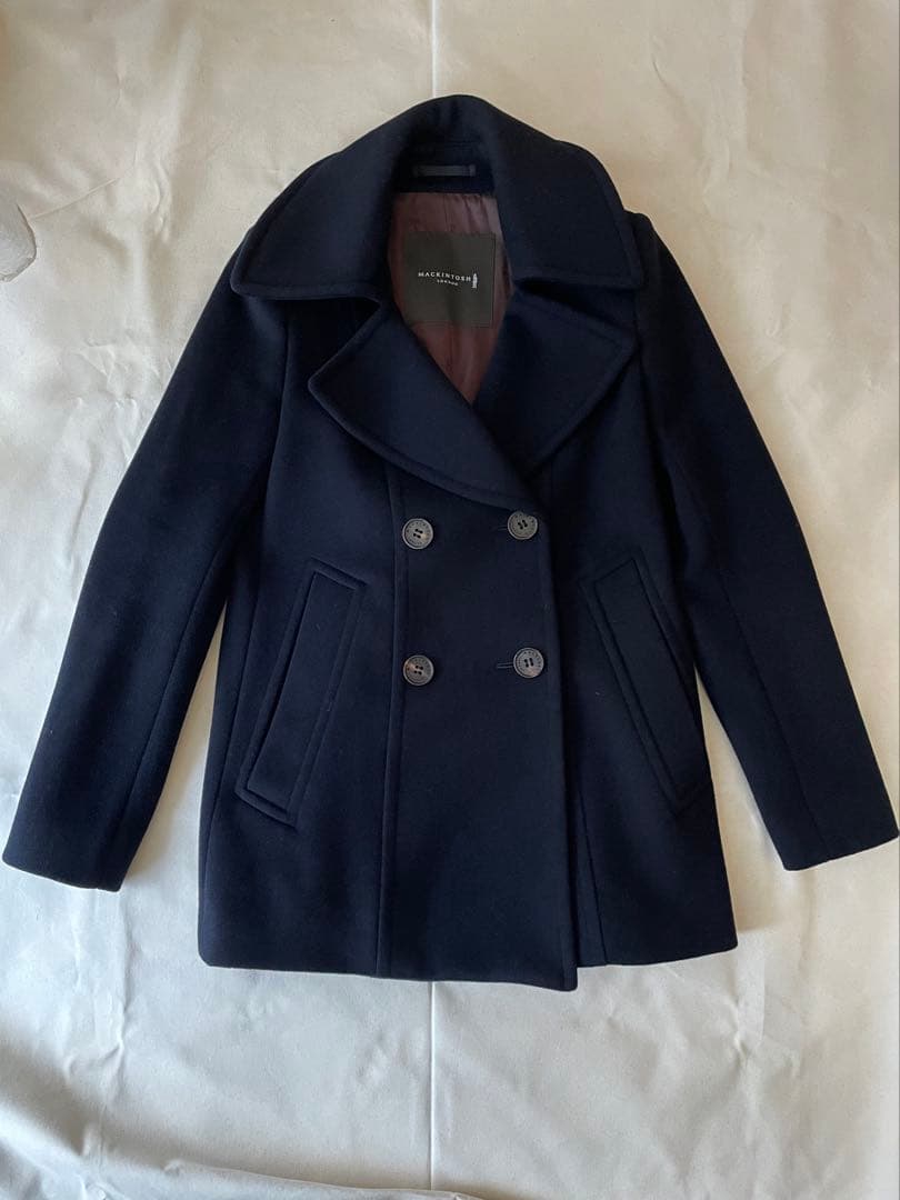 【エリザベス】マッキントッシュロンドン　ネイビー ピーコート