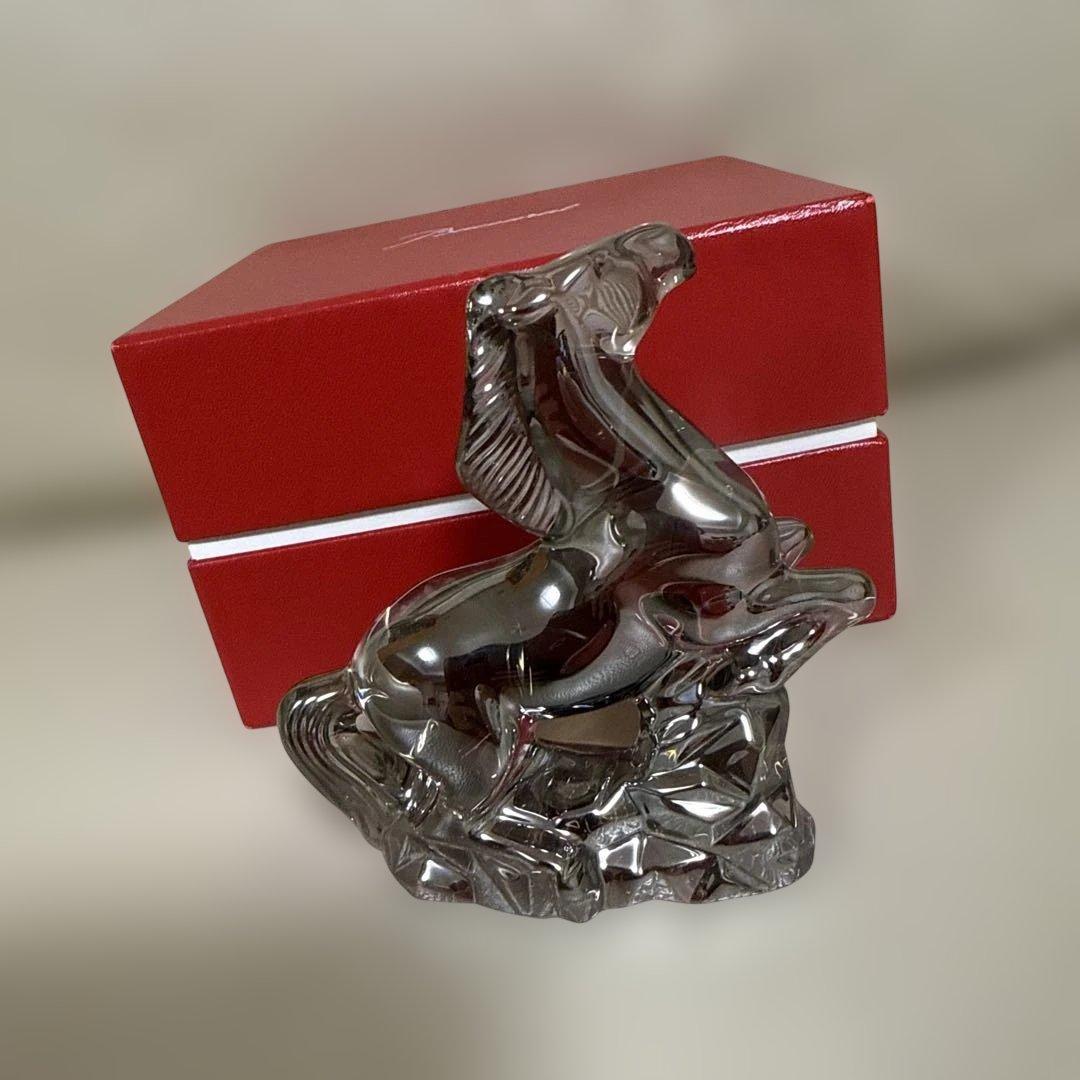 バカラ　干支　ウマ　シルバー極美品