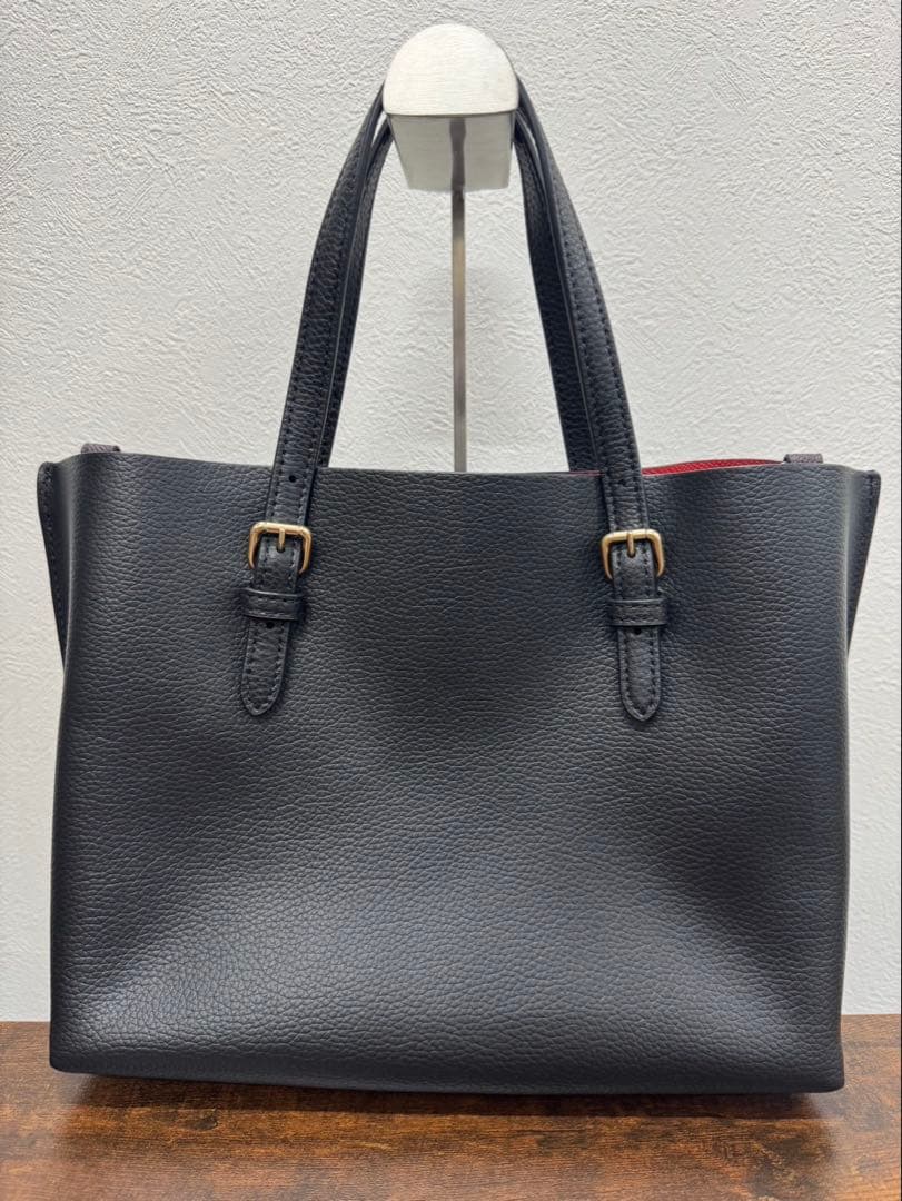 美品 COACH 2way ブラックレザー モリー ショルダーバッグ
