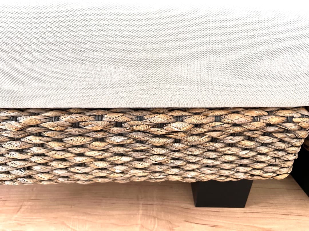 a.flat ケイ・ローソファ コーナー&ベンチのセット3人 (ヒヤシンス)