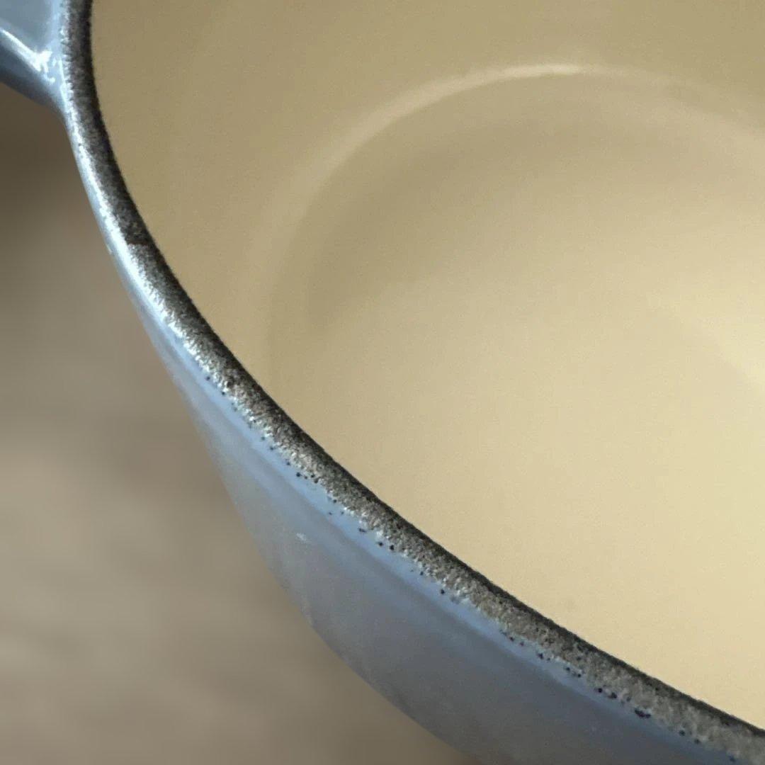 ル・クルーゼ/ココットロンド/シャンブレー/18cm