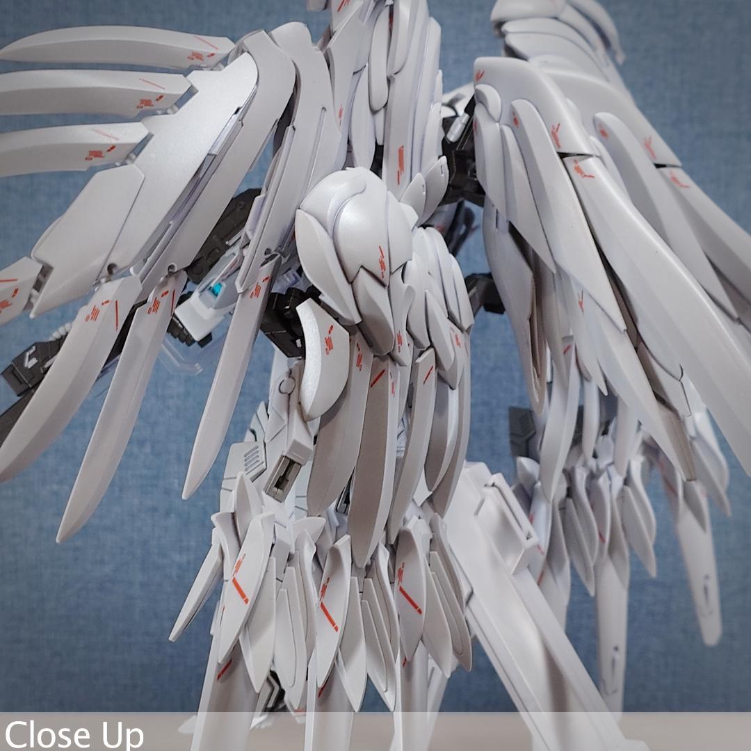 MG ウイングガンダムゼロ \" white カスタム\" パール塗装完成品