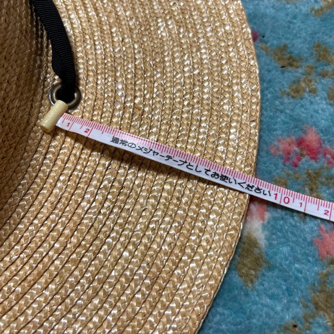 麦わら帽子 ベージュ ストローハットwicagrocery