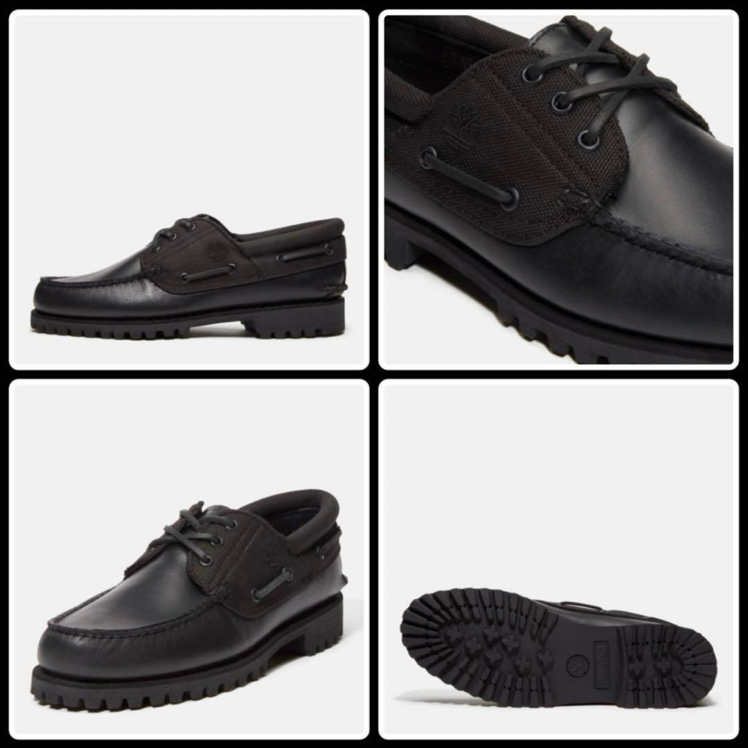 ティンバーランド スリーアイ ボートシューズ ブラック 26cm