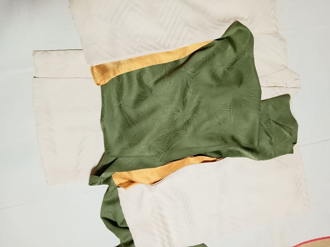 男児正絹無地　一つ身お掛け　お宮参り初着　誂え品　希少