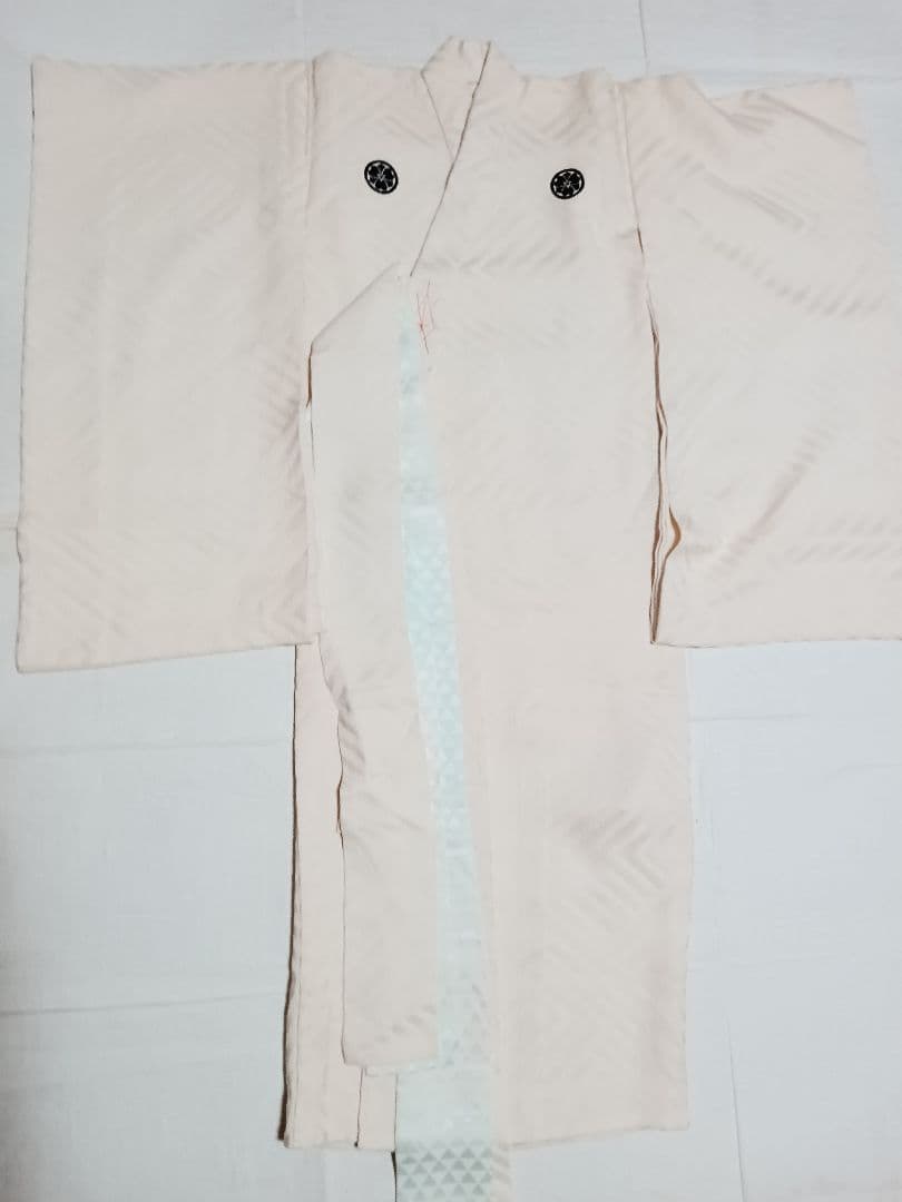 男児正絹無地　一つ身お掛け　お宮参り初着　誂え品　希少