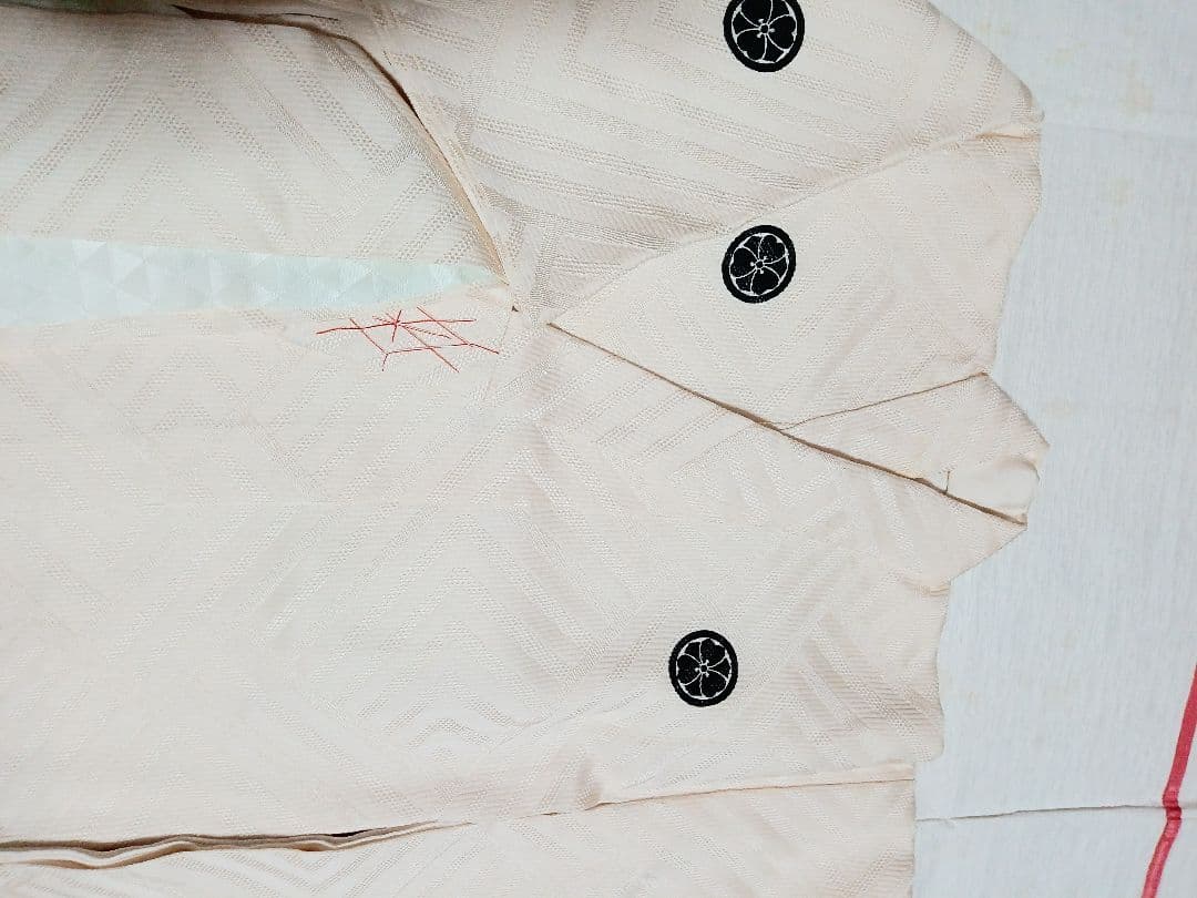 男児正絹無地　一つ身お掛け　お宮参り初着　誂え品　希少