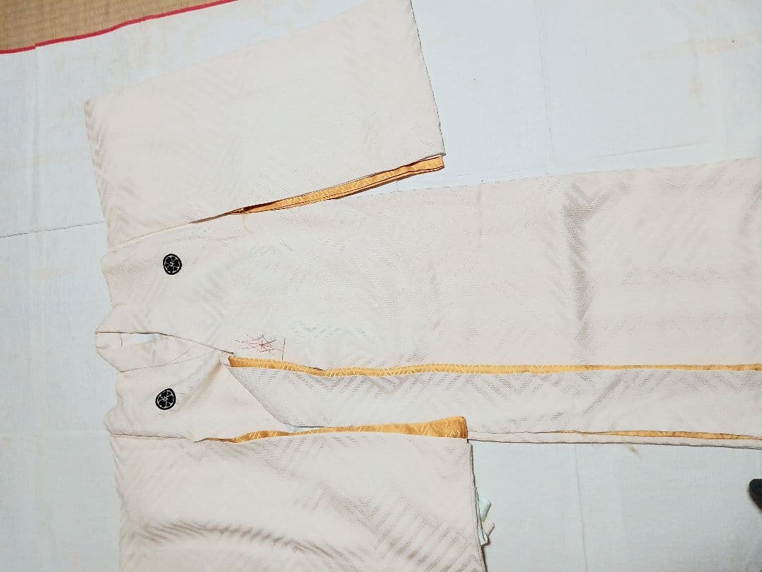 男児正絹無地　一つ身お掛け　お宮参り初着　誂え品　希少