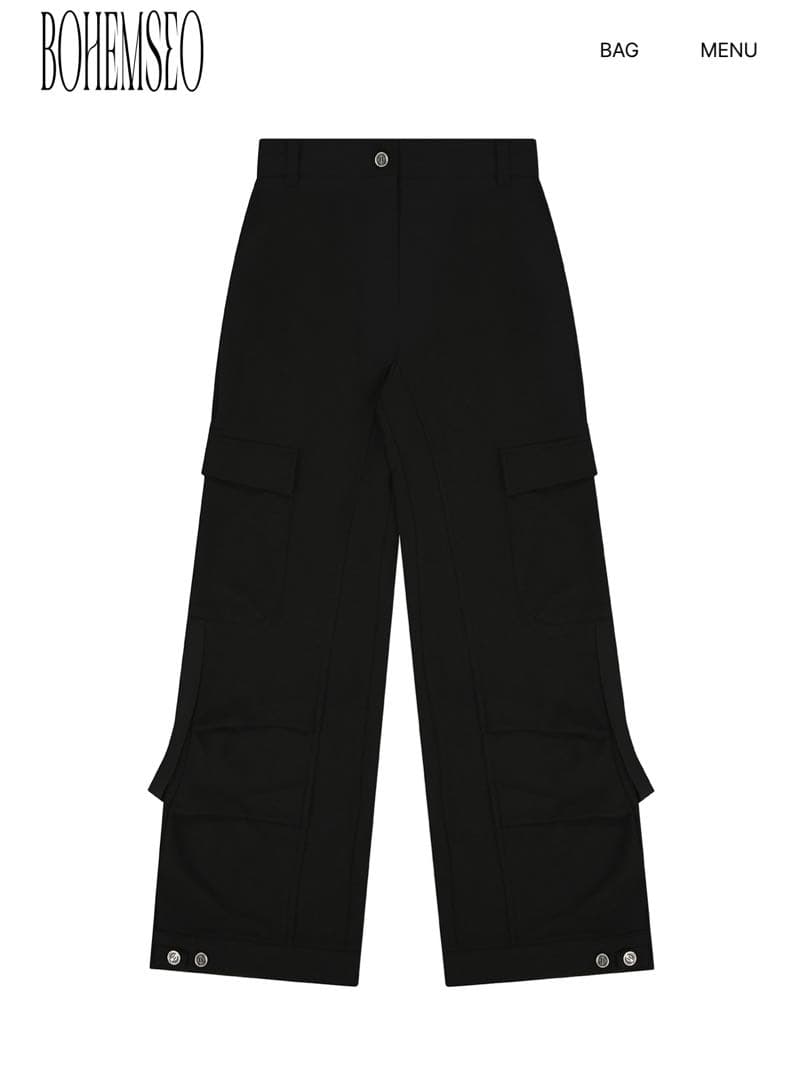 bohemian seoul ストラップカーゴスウェットパンツ