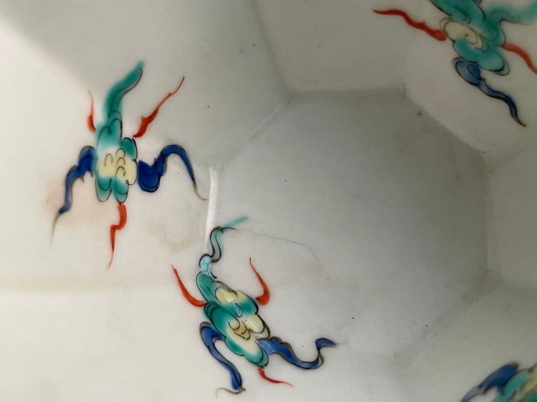 骨董　アンティーク　柿右衛門　竹に雀　八角　小鉢　向付　蕎麦猪口　カップ