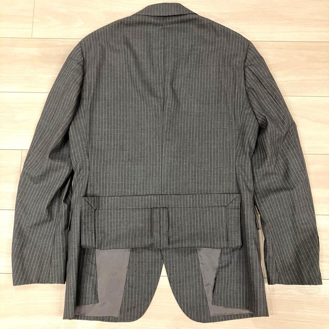 美品✨ RING JACKET スーツ セットアップ 段返り ストライプ L