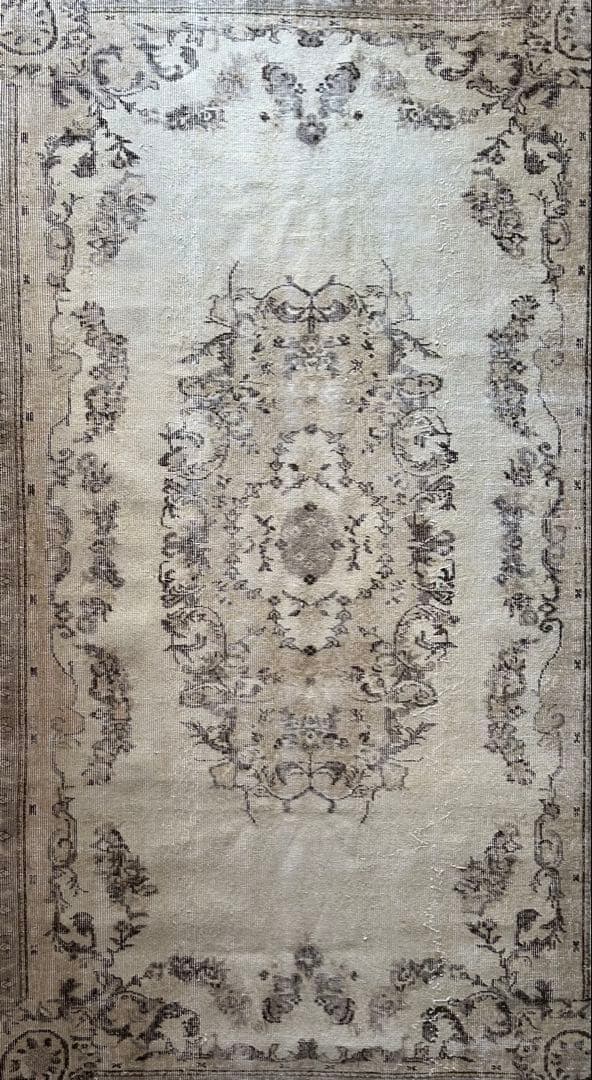 超大判 266×157 shabby chic トルコ ヴィンテージラグ