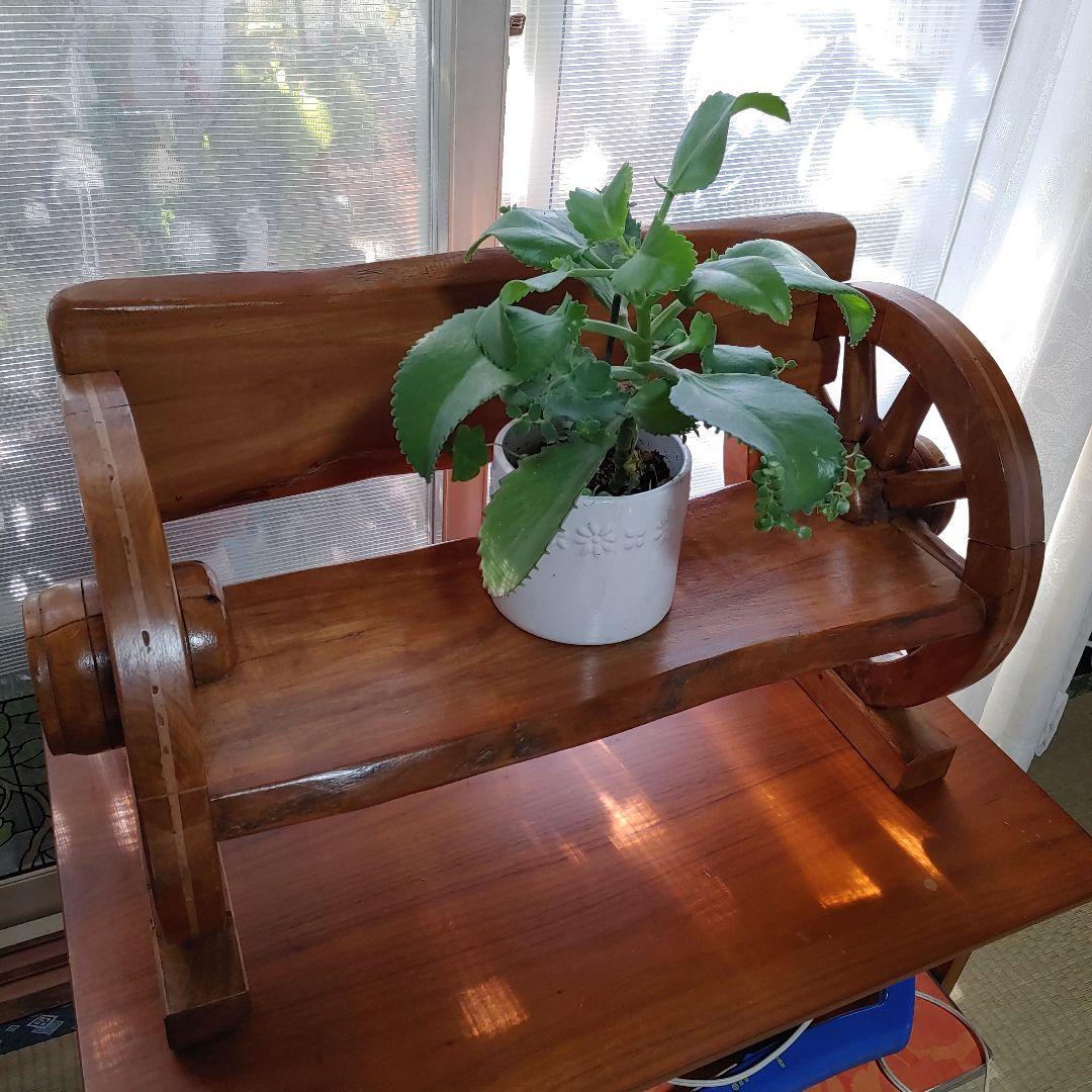 木彫り車輪デザイン ラック 観葉植物用 インテリア用品等多種多様装飾台座