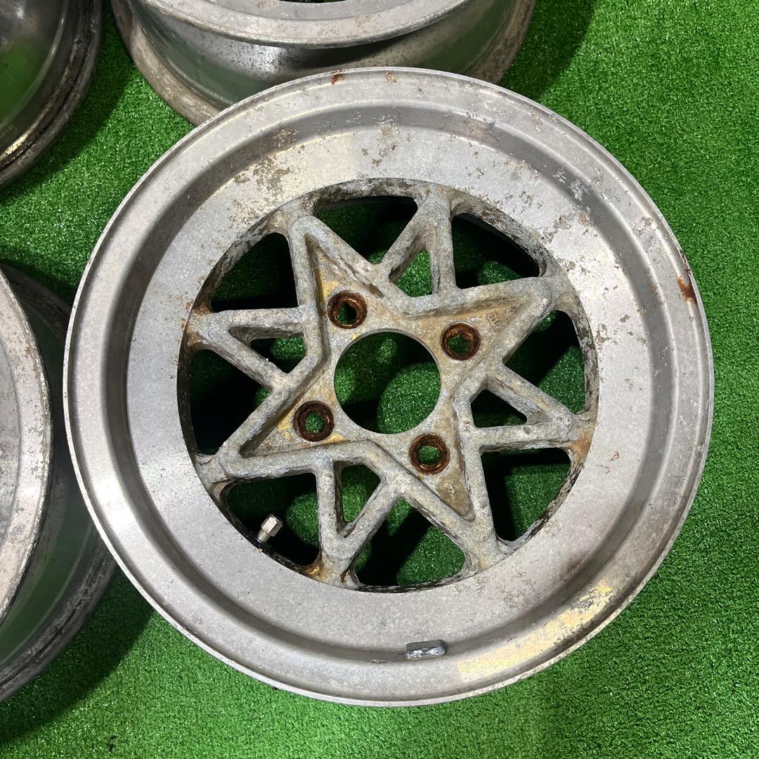 蓮①2本 テクノレーシング　14\" 6J 114.3 4穴　当時物！