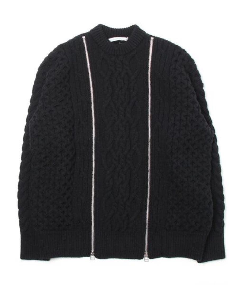 JOHN LAWRENCE SULLIVAN　22AW ZIPPED KNIT