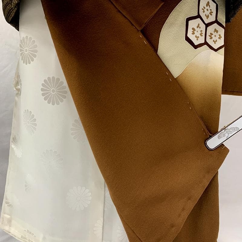 601ab35□七五三 三歳 男児 着物&被布＆長襦袢 五つ紋 鷹 松□