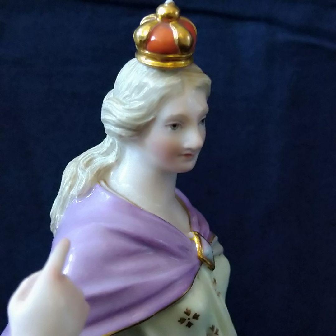 ✤1924年以前マイセン(Meissen)フィギュリン✤『女王とライオン』✤