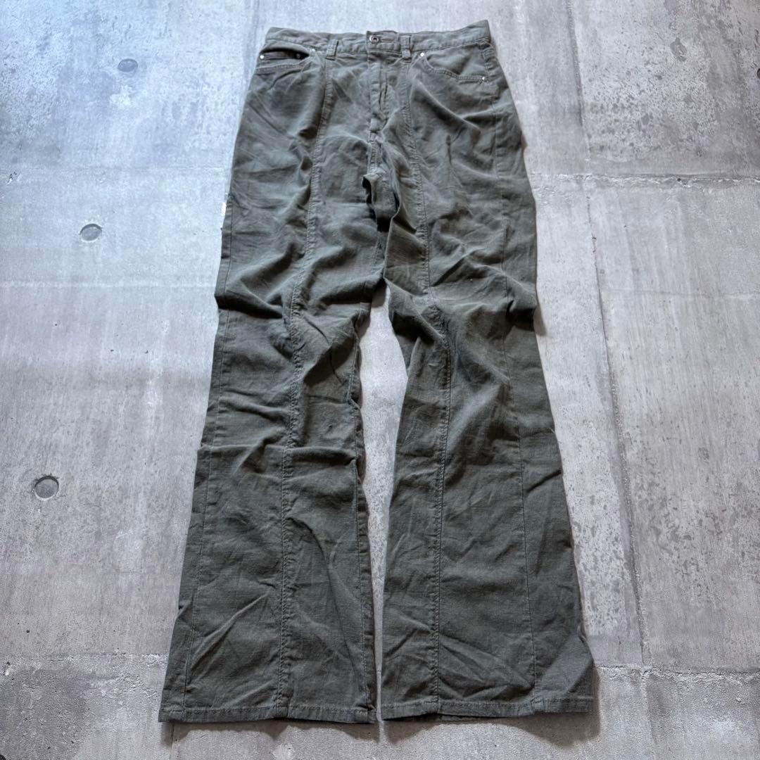 goa系 2000's linen flarepants archive y2k