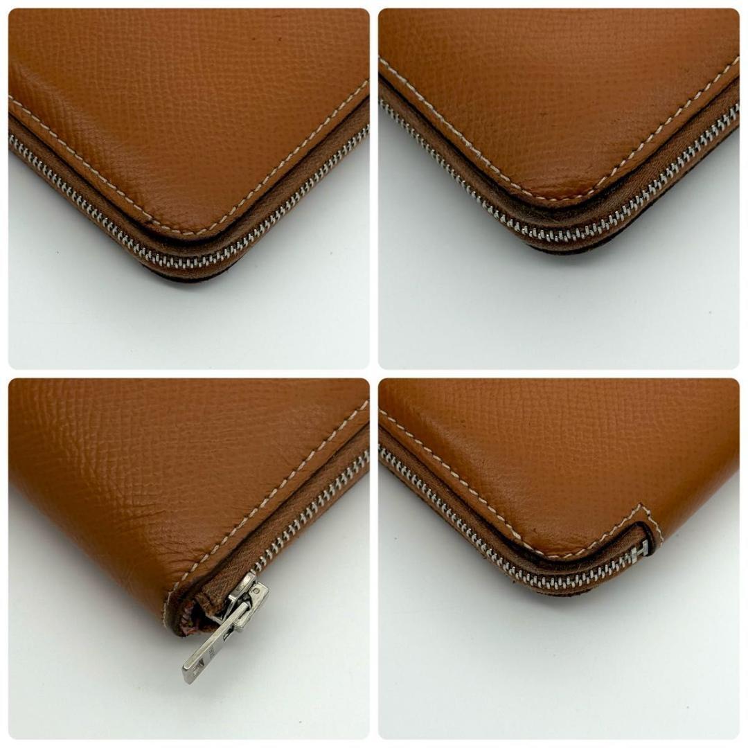 【最高級美品】エルメス アザップロング シルクイン ラウンドファスナー 長財布