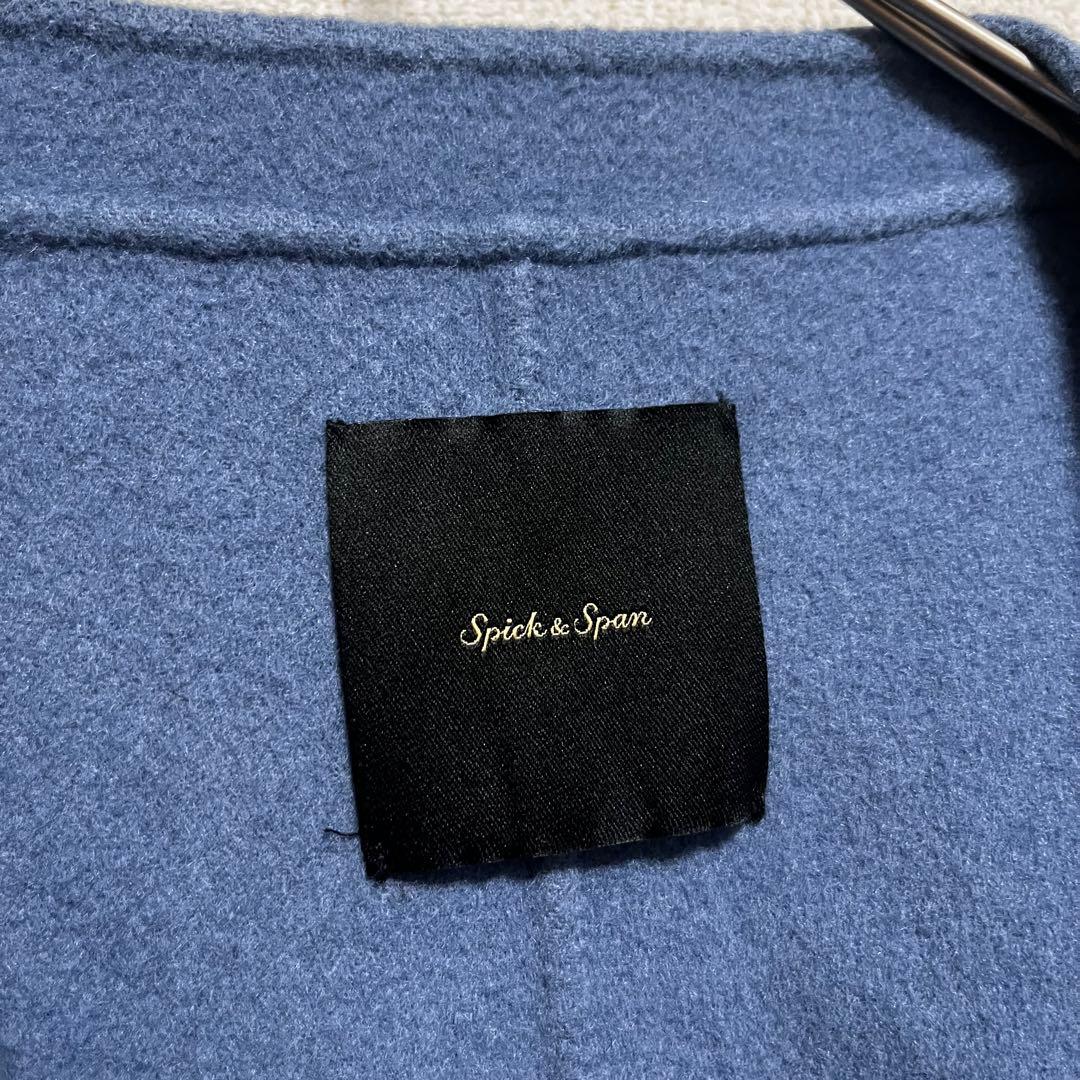 ゆいぴー　　ウールノーカラーミドル丈コート　ダブルフェイス　リバー