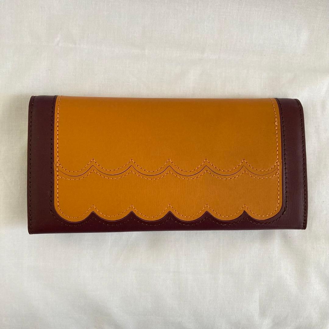 tsumori chisato CARRY スカラップコンビ 長財布 かぶせ