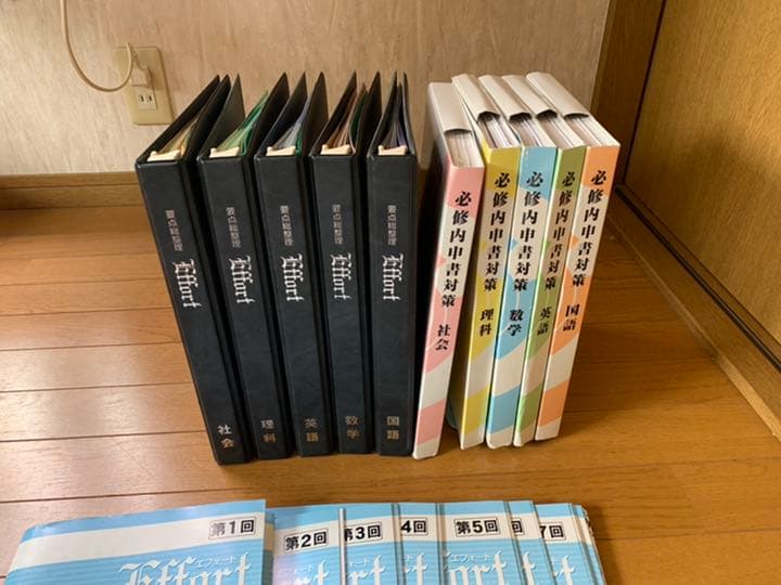 限定値下げ！ 成績UP エフォート教材(小学校復習＋中学校3年間分)