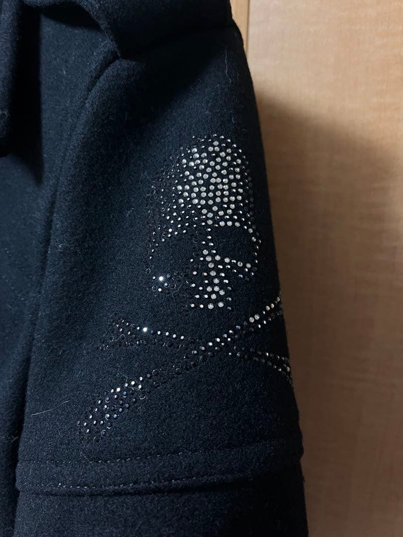 ロエン　Roen ウールピーコート スカル ブラック　美品