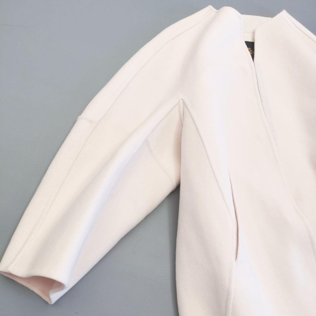 DRAWER ドゥロワー　ウールビーバーケヌキスリット　ノーカラーコート