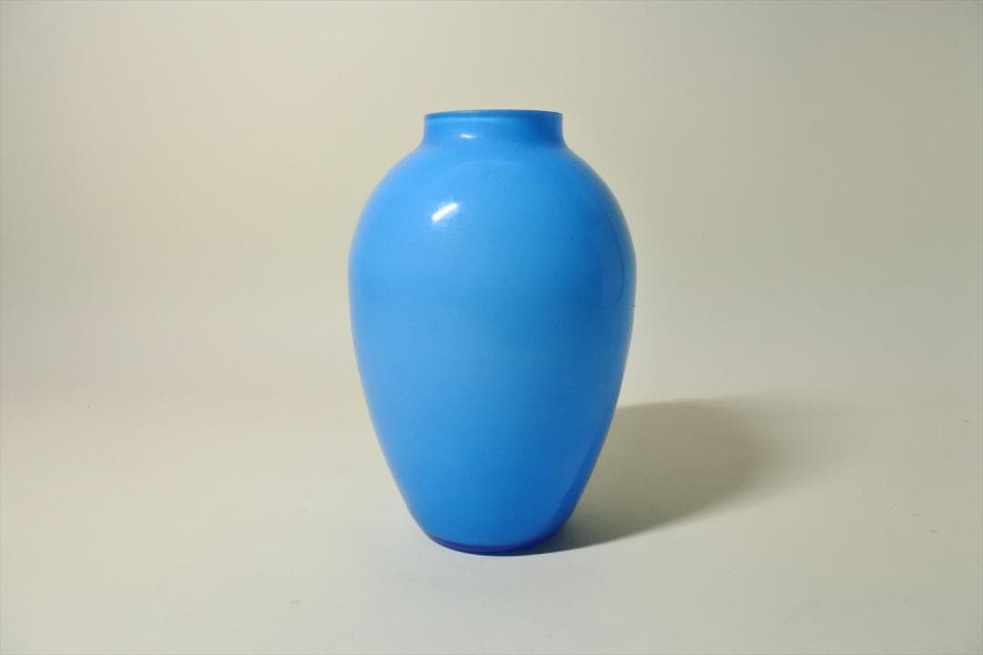 昭和ガラス　２重構造　花瓶　壺　オブジェ　ヴィンテージ　レトロ