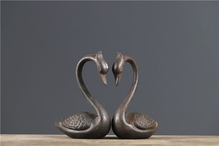 鉄器 白鳥 家 熱品 書道具 文房具 工芸品 美術品 コレクション 置物