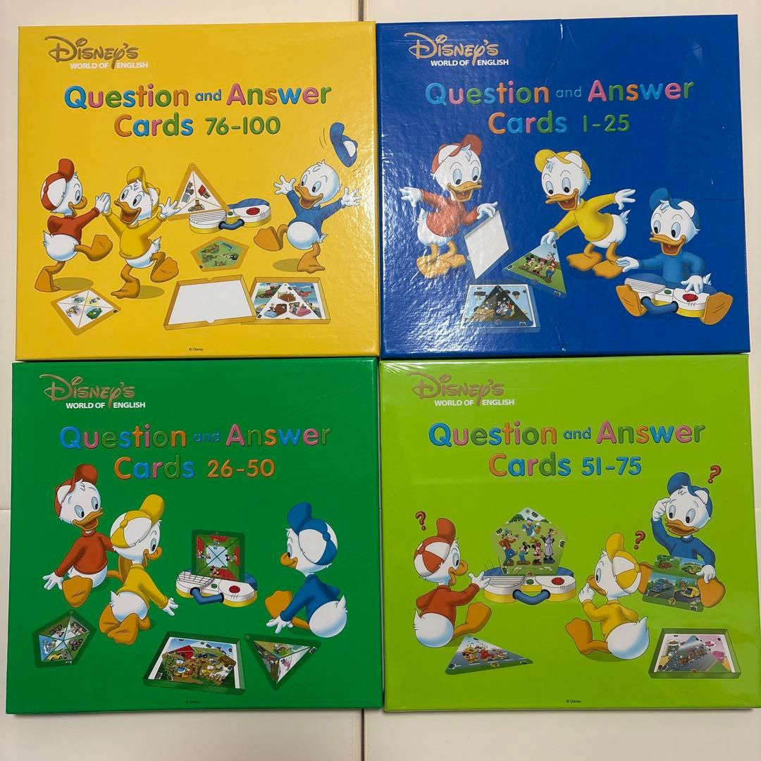 ディズニーワールドイングリッシュ　トークアロング Q&Aカードセット